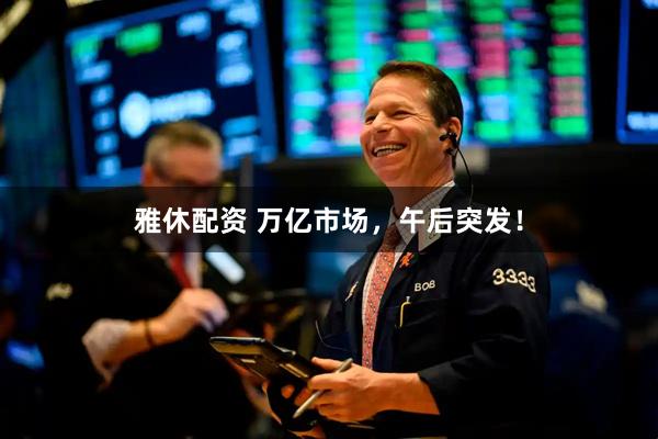 雅休配资 万亿市场，午后突发！