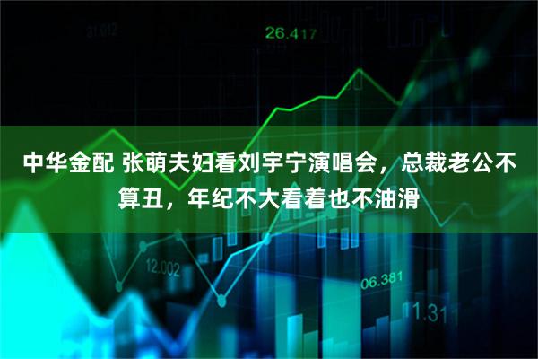 中华金配 张萌夫妇看刘宇宁演唱会，总裁老公不算丑，年纪不大看着也不油滑