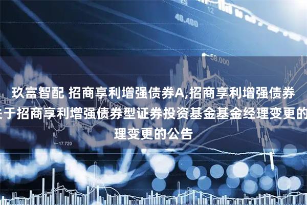 玖富智配 招商享利增强债券A,招商享利增强债券C: 关于招商享利增强债券型证券投资基金基金经理变更的公告