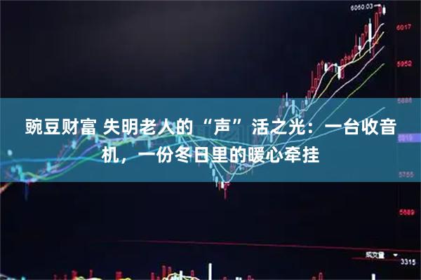 豌豆财富 失明老人的 “声” 活之光：一台收音机，一份冬日里的暖心牵挂